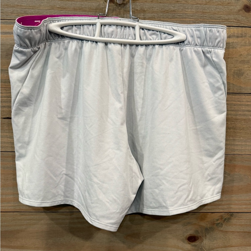 Nike Women's Soft Gray Athletic Shorts - Picture 3 of 4